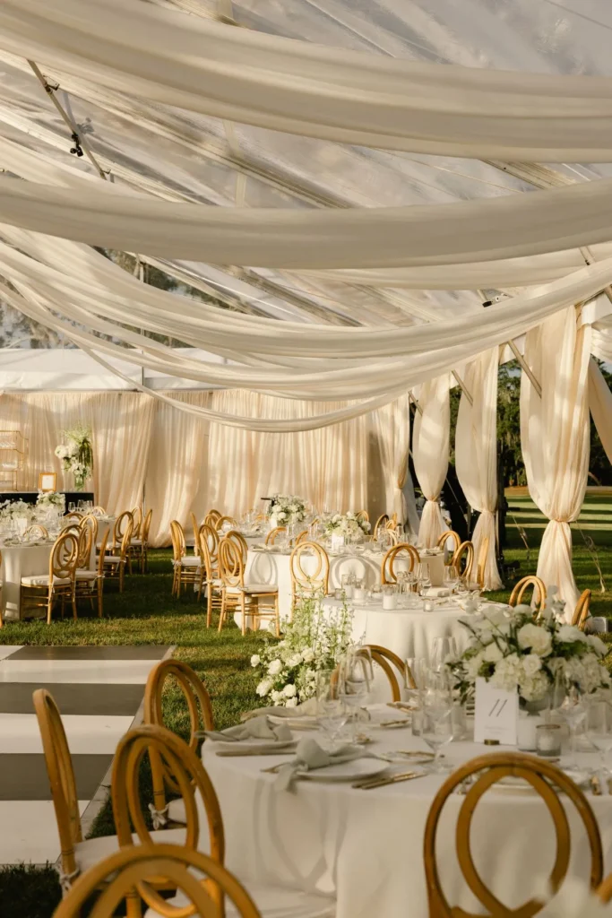 Fall Wedding Tent Rentals in Charleston